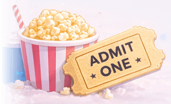 Movie ticket illustration
